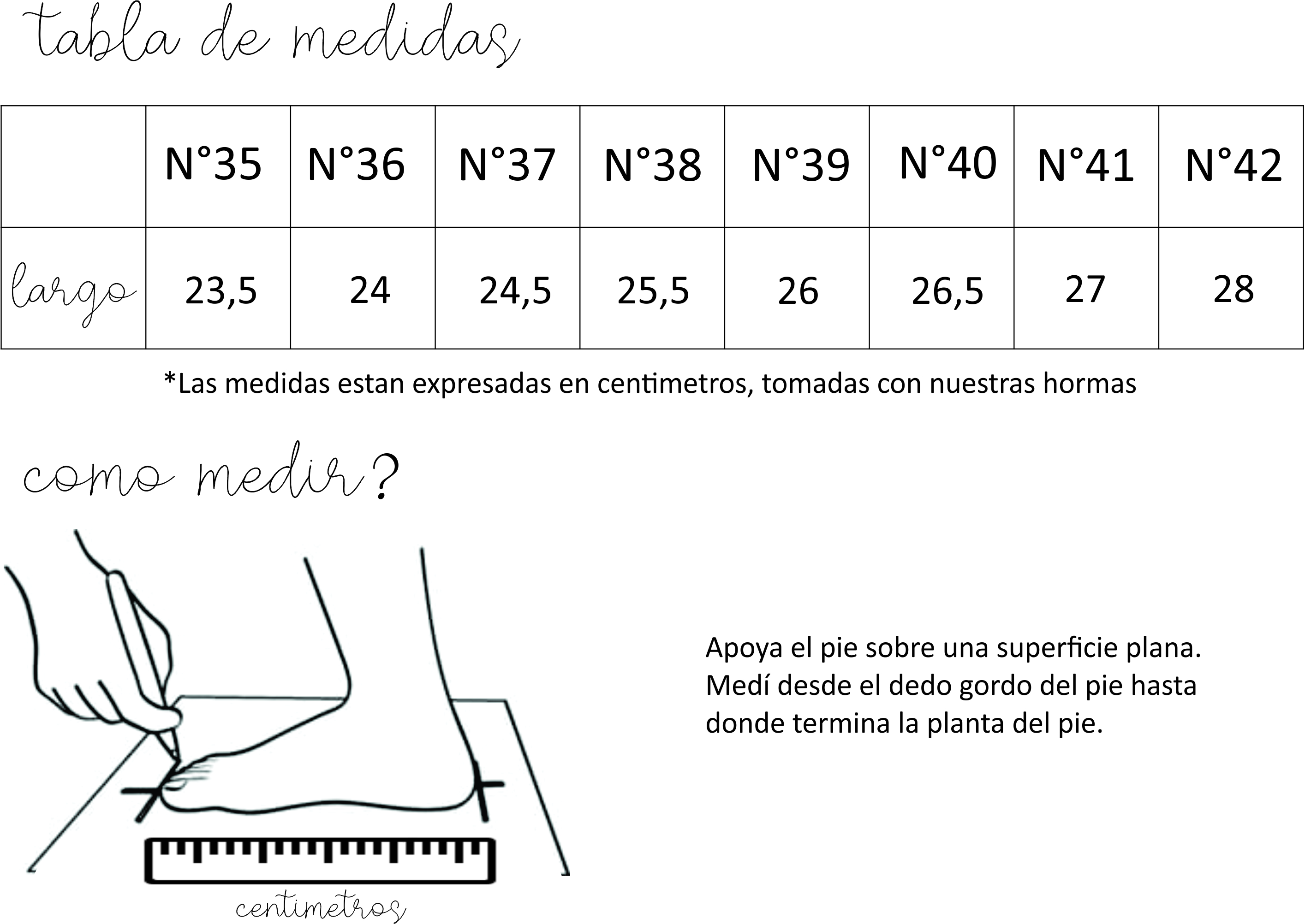 Tabla De Medidas Para Sacar Escuadras En Pies PIXMOB